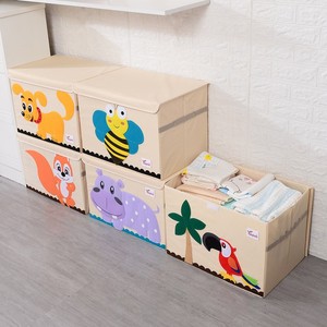 Cajas Plegables para Almacenamiento de Ropa al por Mayor, Caja de Juguetes para Bebés, Contenedor de Tela con Tapa para Niños y Organizador - Product Image 2