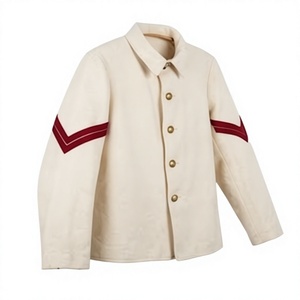 Uniforme de Trabajo para Exteriores con Botones, Manga Larga y Diseño de Rayas para Uso en Exteriores - Product Image 2