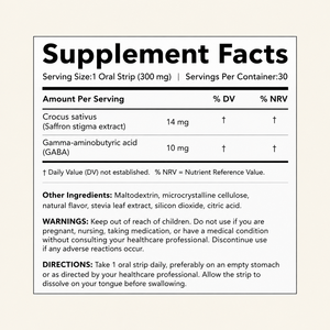 Tiras Orales HealthFood Unwind con GABA, Favorecen la Mejora de la Atención Sostenida y la Reducción de la Fatiga Cognitiva, Suplemento Dietético - Product Image 6