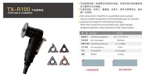 Amoladora Angular Neumática Portátil Profesional Personalizada de Fábrica bibo R100, Máquina de Biselado y Desbarbado de Metales - Product Image 2