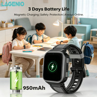 LAGENIO, Nuevo Reloj Inteligente para Niños 4G con IA, Pantalla Táctil de 1.8 Pulgadas, Control por Aplicación, GPS+LBS+WIFI, SOS, Resistente al Agua IP68