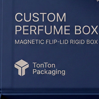 Confezione Regalo Premium Personalizzata per Colonia Blu e Scatola Magnetica per Fragranze con Scatola di Presentazione in Carta e Confezione per Profumi