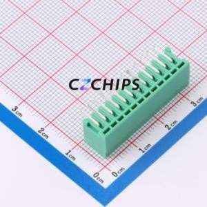 MX2EDGR-2.5-12P-GN01-Cu-A Plug-in Terminal Block Bent Lead Through Hole,P=2.5mm Board-to-Board / Socket Closed 1x12P 2.5mm Green - Product Image 2