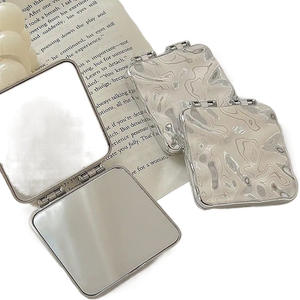 Petit miroir <span class=keywords><strong>double</strong></span> face, pliable, portable, miroir de maquillage de haute qualité à rabat pour emporter partout - Product Image 6
