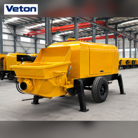 Mini-pompe à béton portable, machine compacte, équipement de malaxage diesel pour applications de construction résidentielle et commerciale H