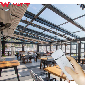 <span class=keywords><strong>Toit</strong></span> <span class=keywords><strong>ouvrant</strong></span> en verre rétractable motorisé électrique personnalisé, auvent, auvent coulissant en alliage d'aluminium, pare-soleil, <span class=keywords><strong>toit</strong></span> <span class=keywords><strong>ouvrant</strong></span> - Product Image 4