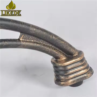 Socle de table vintage en fonte de bronze antique à 3 pieds, piédestal décoratif pour mobilier de café, bistrot, restaurant