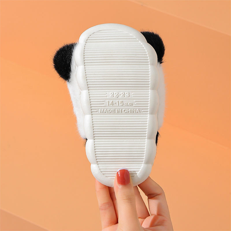 Children's Cotton slippers Boys and Girls Winter Soft Soled Baby Panda Plush slippers