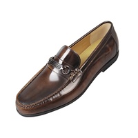Chaussures habillées décontractées pour hommes en cuir véritable, style élégant, à enfiler, avec bord ouvert et perles, rehaussantes, pour l'été, le bureau et la carrière