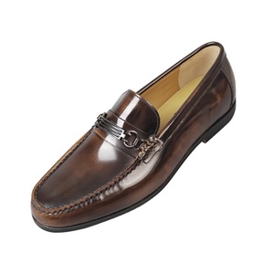 Men's Casual Leather Dress Shoes with <b>Open</b> Edge Beaded Design Slip-On Lace-<b>Up</b> Closure Light Handsome Style for Office Wedding - Product Image 6