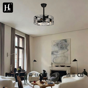 Villa Hotel Apartment 20 inch <b>Ceiling</b> Fan New Nordic Style Black Gold Fan <b>Light</b> Silent High Wind Luxury - Product Image 4