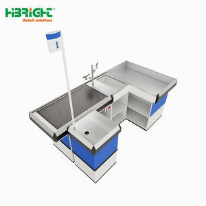 <span class=keywords><strong>Comptoir</strong></span> de caisse avec fonctionnalités de point de vente intégrées et tapis roulant électrique - Product Image 1