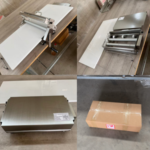 Laminoir à pâtisserie manuel pour tartelettes au frangipanier, tartelettes <span class=keywords><strong>Bakewell</strong></span>, et pressoir à croûtes pour tartelettes au lait, pour usage quotidien en petite boulangerie - Product Image 4