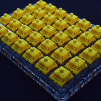 Plateau de service en acrylique de qualité supérieure, adapté à 35 interrupteurs de clavier GATERON personnalisés transparents