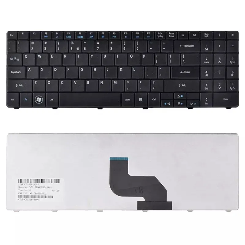 Laptop klavye guangzhou yedek Acer Aspire 5241 5332 5334 5516 E525 E625 SP düzeni laptop klavye