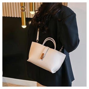 Mode luxe travail grande capacité sac fourre-tout nouvelle couleur unie quotidien mode coréenne épaule sac à bandoulière dames en gros - Product Image 5