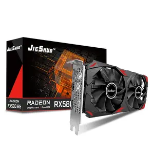 כרטיסים גרפיים JIESHUO AMD RX 580 8G עבור GDDR5 GPU כרטיס מסך RX 580 8GB 256Bit 2048SP מחשב VGA RX580 כרטיס גרפי