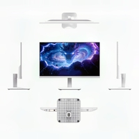 Moniteur LCD 27 pouces à cadre fin 100 Hz VA ultra-mince 9,75 mm avec panneau en verre rétroéclairé personnalisable pour bureau professionnel