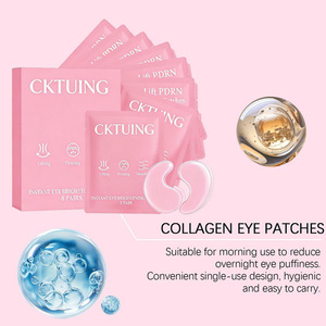 Cktuing Pink Gel Eye Mask 8 Pairs Instant Eye Brightening Lifting Firming Anti-Wrinkle Dark Circles Moisturizer - Product Image 5