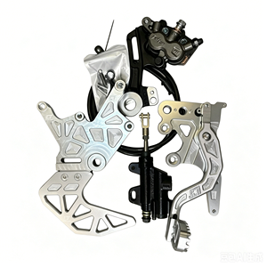 Kit <span class=keywords><strong>de</strong></span> pédale <span class=keywords><strong>de</strong></span> <span class=keywords><strong>frein</strong></span> arrière hydraulique anti-rupture, bras en aluminium CNC 6061 T6, finition anodisée pour Light Bee X Electric <span class=keywords><strong>Dirt</strong></span> - Product Image 2