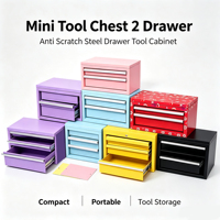 Petite boîte à outils, coffre à outils portable multi-compartiments, boîte à quincaillerie robuste pour garage, usage domestique quotidien