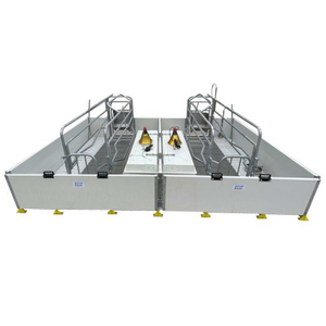 Enclos <span class=keywords><strong>de</strong></span> maternité durable en acier galvanisé pour porcs avec mangeoire supplémentaire pour porcelets – Équipement complet pour l'élevage porcin - Product Image 4