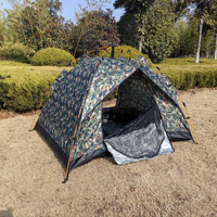 Tente de camping camouflage pour 2 personnes, imperméable, portable, automatique, installation instantanée, pour la chasse et la randonnée en plein air