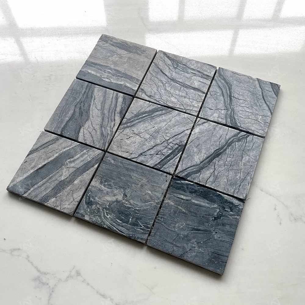 Foshan Kewent Mosaïque de marbre carré gris 30x30