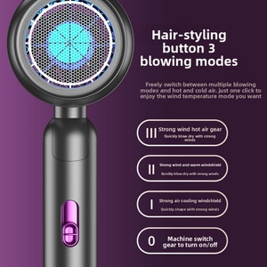 Secador de Pelo Profesional para el Hogar, 1200W, Iones Negativos, Ajustes de Calor, Permite Lograr Peinados Profesionales de Salón, Controles Intuitivos - Product Image 5