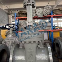 Válvula de Compuerta de Acero Inoxidable con Asiento Suave, Asiento de PTFE, Conexión Bridada, API600, para Medios Químicos, Petróleo y Gas