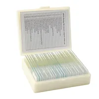 Hot Sale 25pcs Prepared Histology Microscope Slides Set On Plant ,Animal And Microbiology In Plastic Box