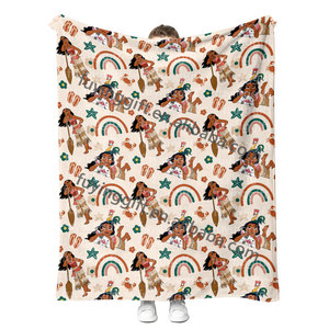 Fábrica al por mayor lindo dibujos animados Anime película mar princesa bebé niñas niños manta <span class=keywords><strong>de</strong></span> franela personalizada <span class=keywords><strong>de</strong></span> alta calidad mantas - Product Image 4