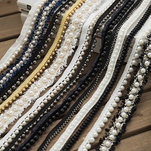 Tùy Chỉnh Thêu Cổ Áo Ngọc Trai Châu Phi Handmade Trang Trí Ribbon Đính Cườ<span class=keywords><strong>m</strong></span> Ren <span class=keywords><strong>Trim</strong></span> Cho Ăn <span class=keywords><strong>M</strong></span>ặc - Product Image 6