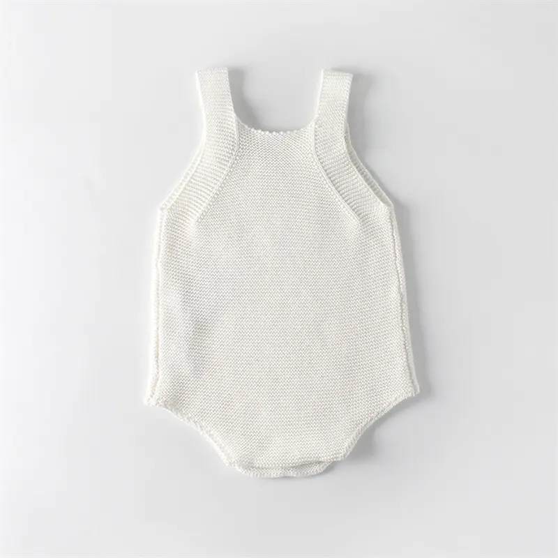 Factory Clothes Cute Cotton Knitted Baby Romper Infant overall kids sweater