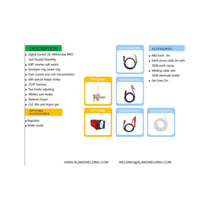 Xung đôi Mig Tig MMA Máy hàn Co2 Mig Máy hàn 400 AMP - Product Image 6