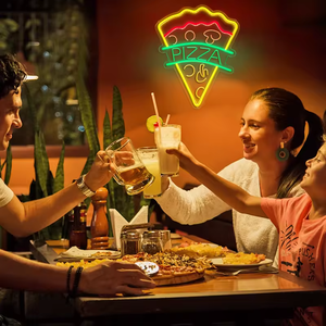 Enseigne au néon LED personnalisée OEM pour pizza, montage mural, lumière haute luminosité pour restaurant, boutique, bar, publicité, décoration - Product Image 4