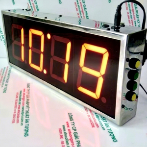 ATC-HHMM-L-I Horloge murale numérique LED moderne en plastique, alimentée par piles, garantie de 2 ans, ATPRO Vietnam, haute précision, grand écran - Product Image 1