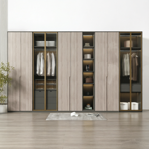 Sistema <span class=keywords><strong>de</strong></span> Armario <span class=keywords><strong>de</strong></span> Dormitorio Principal con Puerta <span class=keywords><strong>de</strong></span> Vidrio <span class=keywords><strong>de</strong></span> Piso a Techo, Diseño Elegante y Gran Capacidad <span class=keywords><strong>de</strong></span> Almacenamiento, Directo <span class=keywords><strong>de</strong></span> Fábrica - Product Image 2