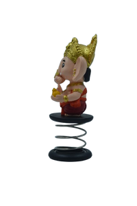 Estatua de Plástico de Shree Ganesh Skin Fun Spring para Decoración de Escritorio en Casa u Oficina, Regalo de Primera Calidad - Product Image 6