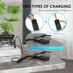 <span class=keywords><strong>IWatch</strong></span> Magnetic Wireless Charger Powerbanks 1000mAh Power Bank Super Mini con cordón Portable 2,5 W Smartwatch Power Banks - Product Image 3