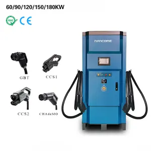 60KW 90KW 120KW 150KW 180KW DC Fast EV Charger Station Commercial CCS2 Electric Vehicle Floor Charging Pile OCPP1.6 para carro