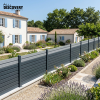 Panneaux de clôture en aluminium à lamelles personnalisées pour l'extérieur, pour jardin, cour, villa, design moderne