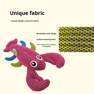 Juguete Masticable Interactivo Ecológico 100% Algodón con Diseño de Cocodrilo y Rana para Perros Pequeños y Grandes, Dispensador de Premios para Mascotas, Alivia el Estrés y el Aburrimiento - Product Image 3