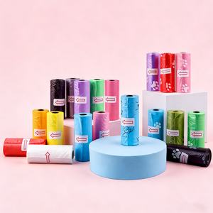 Bolsas para Desechos de Mascotas con Logotipo Personalizado, Bolsas para Excrementos de Perro, Gruesas, a Prueba de Fugas, con Aroma a Lavanda, Suministros de Limpieza para Mascotas al Aire Libre, Fabricante - Product Image 1