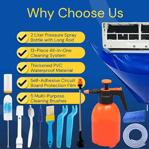 Air Conditioner HVAC Parts Waterproof Mini Split <strong>AC</strong> Cleaning Cover <strong>Kit</strong> with Drainage Port <strong>AC</strong> <strong>Cleaner</strong> for Outdoor/Indoor Unit - Product Image 4