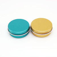 Pot vide en métal coloré pour cosmétiques, boîte en aluminium dorée, noire, blanche, argentée, pot à bougie à vis 15g 30g 50g 60g 100g 150g