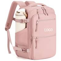 Bagages à main personnalisés approuvés par les compagnies aériennes, 30L/40L, sac de voyage pour week-end, sac à dos professionnel pour ordinateur portable 15,6"/17" avec poche pour bouteille d'eau