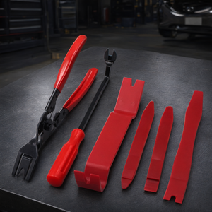 Kit de Herramientas para Remover Fijaciones de Tapicería de Auto, Alicates de Acero y Plástico, Palanca para Reparación de Interiores de Automóviles - Product Image 2