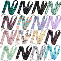 Lanyard Personalizzato con Porta Badge, Cordino in Nylon per Cellulare Anime, Portachiavi, Lanyard in Poliestere Stampato con Logo Personalizzato