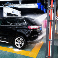 Machine de lavage de voitures sans contact à 360 degrés, imitation taille de voiture, machine de lavage automatique sans contact pour les zones de stationnement publiques